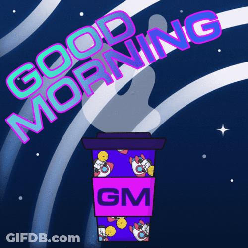 Coffee Good Morning Tuesday Outer Space GIF