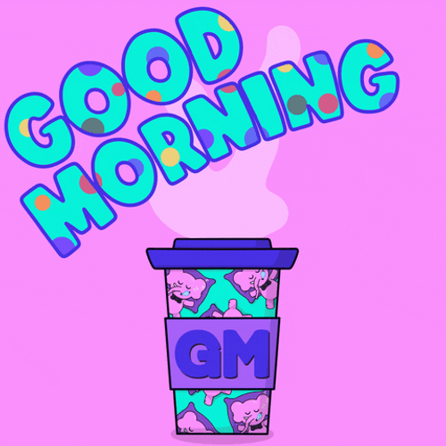 Coffee Good Morning Tuesday Polka Dots GIF