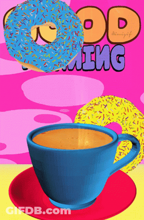Coffee Good Morning With Donut GIF