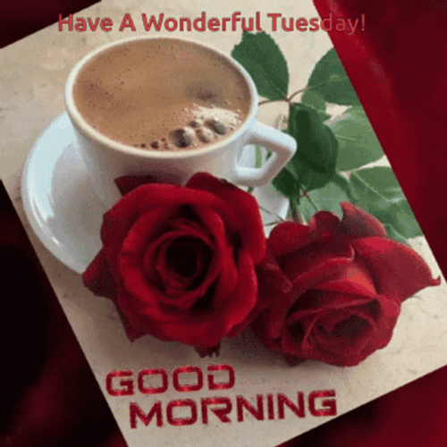 Coffee Good Morning Wonderful Tuesday GIF