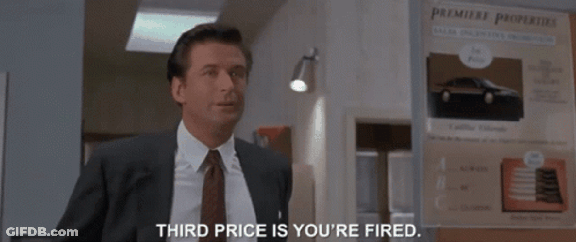 Coffee's For Closers Your Fired GIF