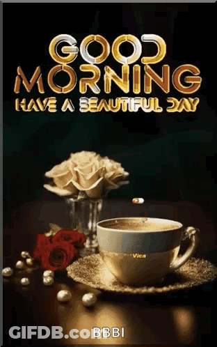 Coffee Saying Good Morning Have A Beautiful Day GIF