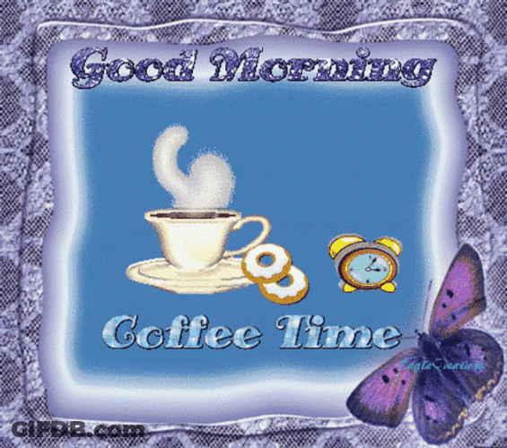 Coffee Time With Donuts GIF