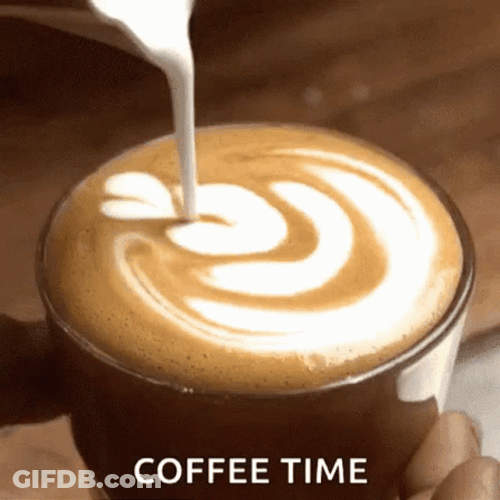 Coffee Time With Your Favorite Cappuccino GIF