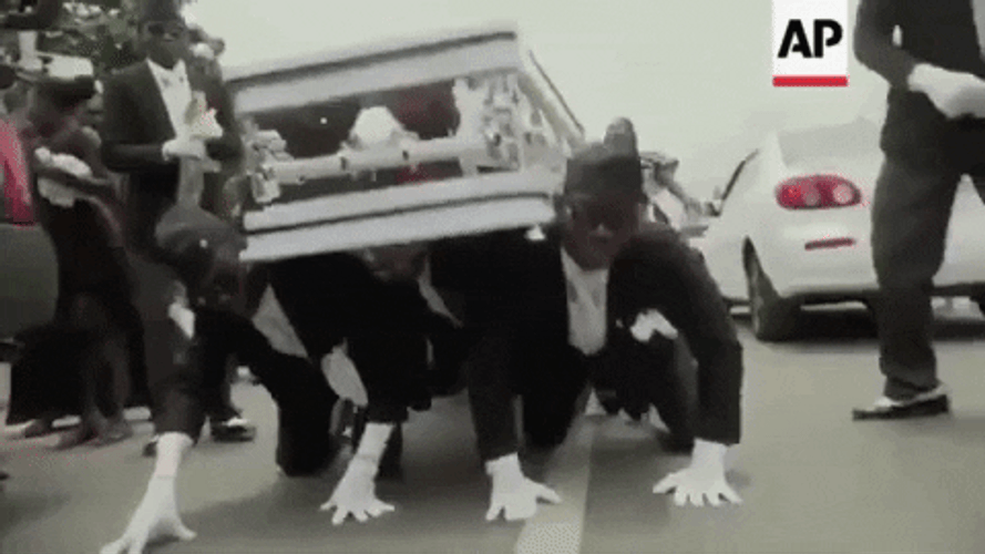 Coffin Dance Meme Ghana Pallbearers GIF