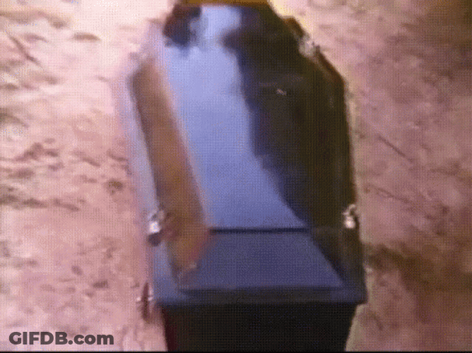 Coffin Dirt Road Dragged Vintage GIF