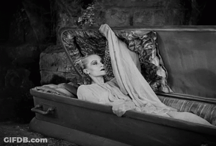 Coffin Geraldine Dvorak 1931 Dracula Movie GIF
