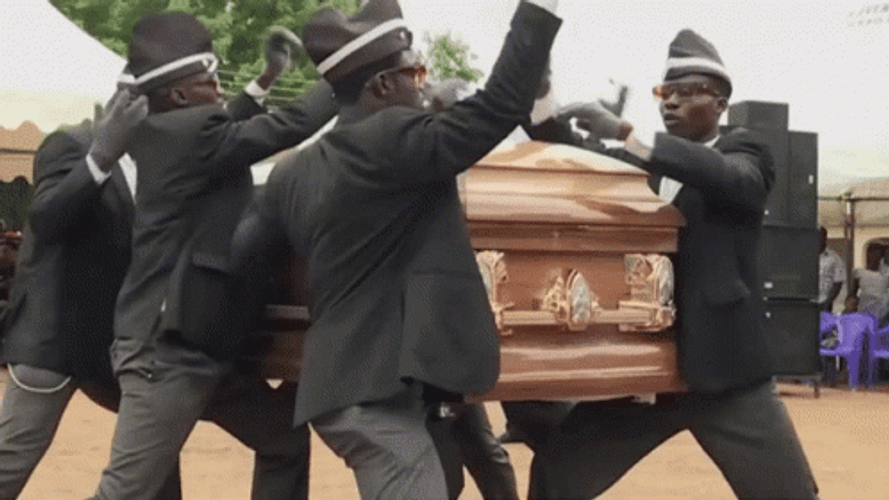 Coffin TikTok Ghana Dancing Pallbearers Loop GIF