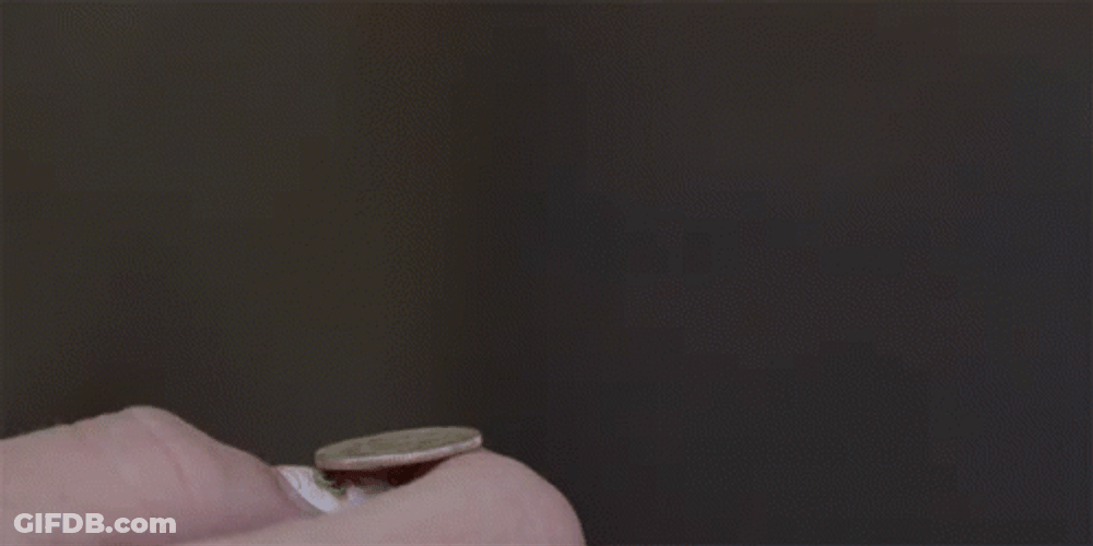 Coin Flip Animation Simple Toss GIF