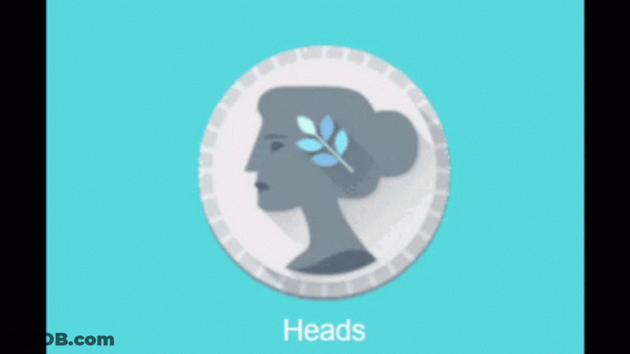 Coin Heads Sticker GIF