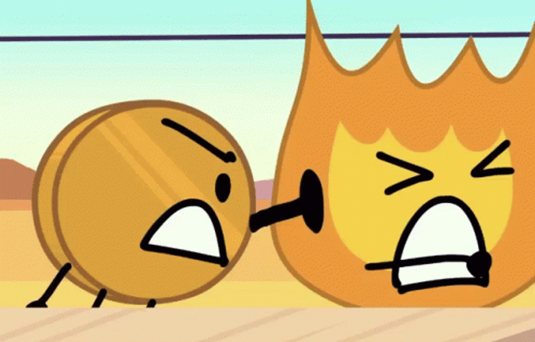 Coiny Slaps Firey GIF
