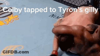 Colby Tapped To Tyron 'S Gilly While Laying On The Ground GIF