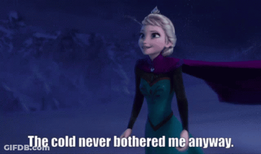 Cold Never Bothered Me Anyway GIF