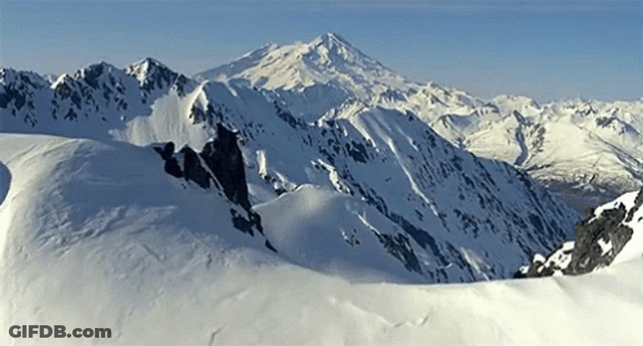 Cold Snowy Mountain GIF