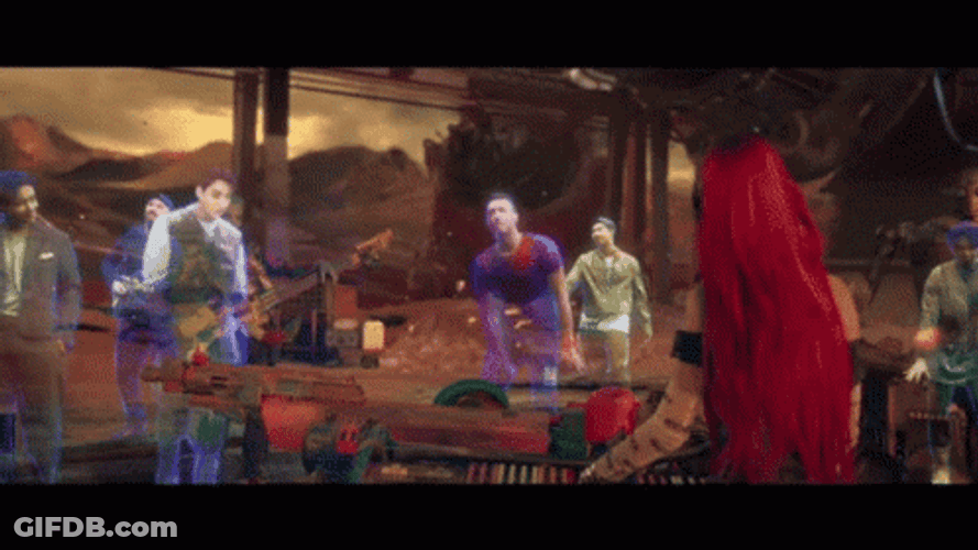 Coldplay And BTS Holograms My Universe GIF