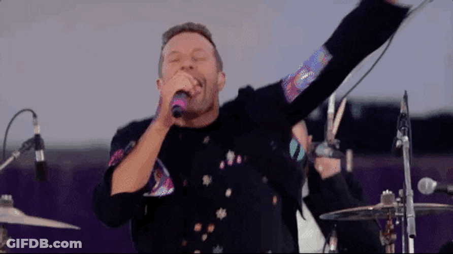 Coldplay Chris Martin And Will Champion GIF