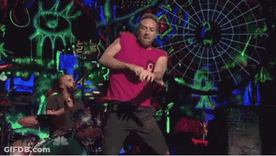 Coldplay Chris Martin Dancing GIF