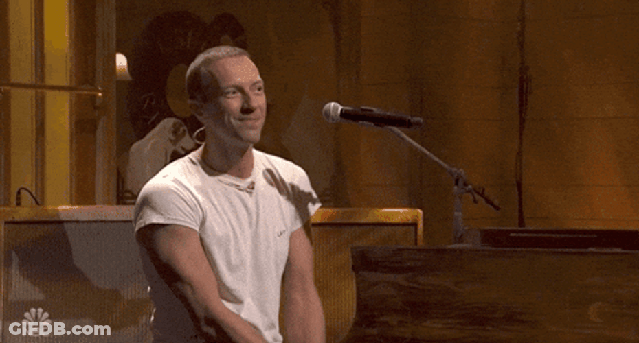 Coldplay Chris Martin Thank You GIF