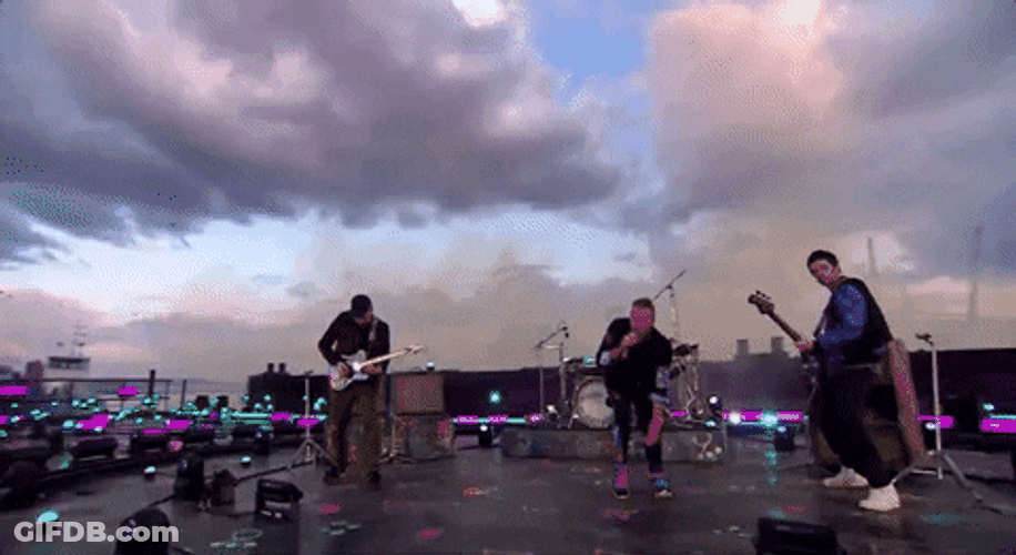 Coldplay Performing At 2021 Brit Awards GIF