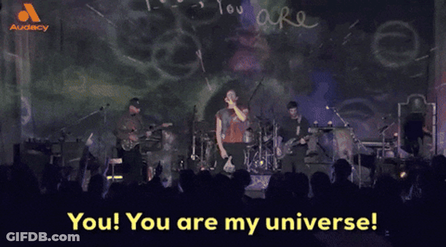 Coldplay Performing My Universe GIF