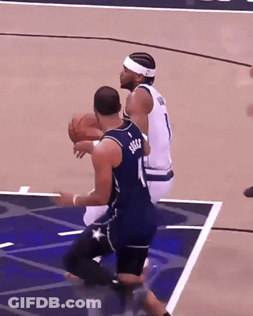 Cole Anthony Denied Dennis Smith Jr Lay Up GIF