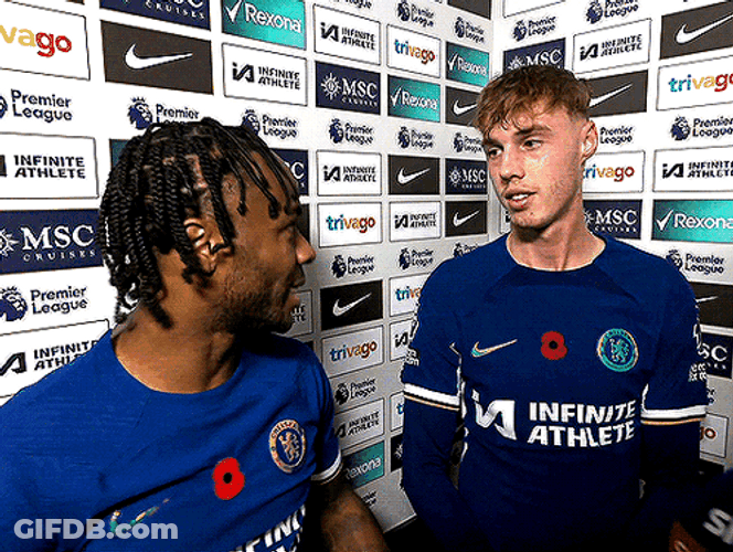 Cole Palmer In An Interview GIF