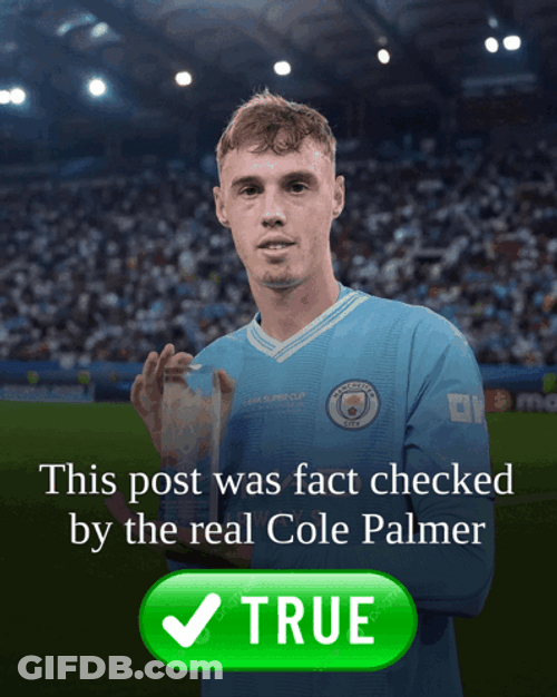 Cole Palmer Staring In The Picture GIF