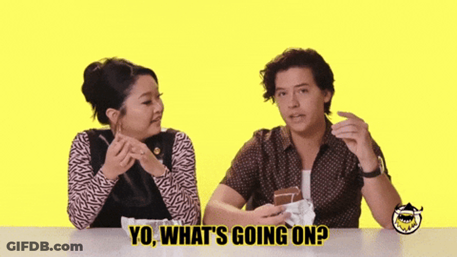 Cole Sprouse Yo Whats Going On GIF