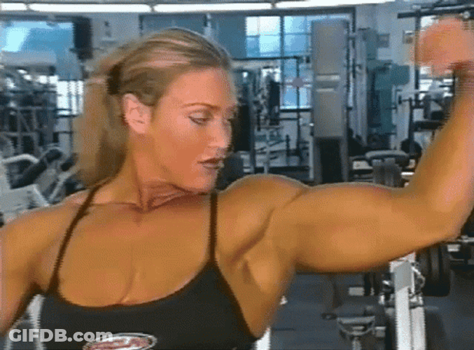 Colette Nelson Female Body Builder Muscle GIF