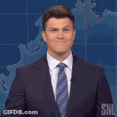 Colin Jost Mhmm GIF