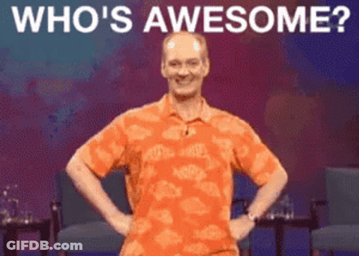 Colin Mochrie Who's Awesome Youre My Boy Blue GIF