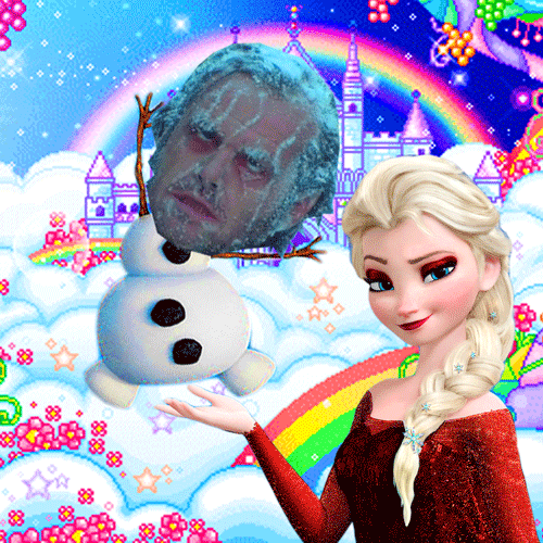 Collage Funny Frozen Elsa GIF
