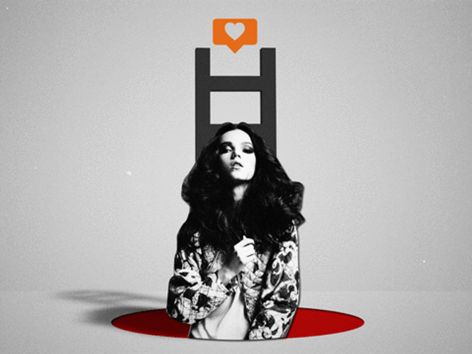 Collage It-Girl Ladder GIF