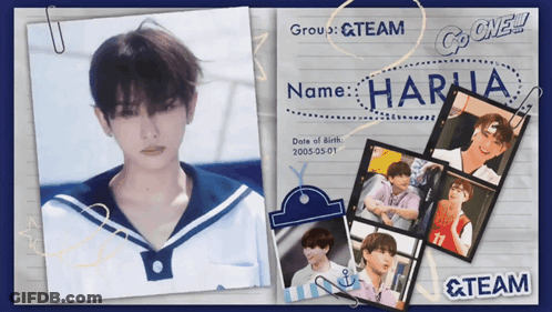 Collage Of Boy Named Harua GIF