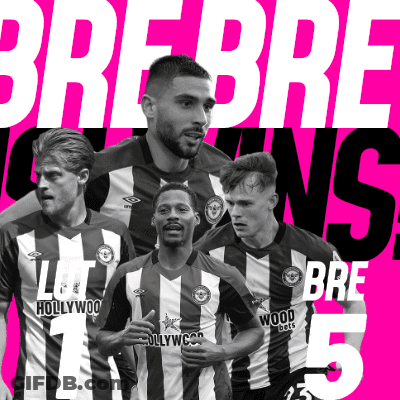 Collage Of Four Soccer Players With Number 5 GIF