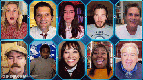 Collage Of People With I Met A Seastar Shirt GIF