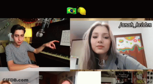 Collage Of People With Janah Heiden GIF