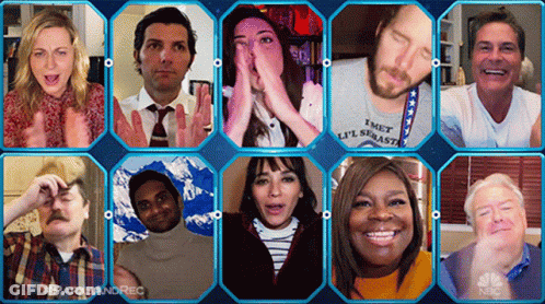 Collage Of People With Seastar T-Shirt GIF