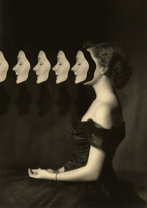 Collage Surreal Classical Girl GIF