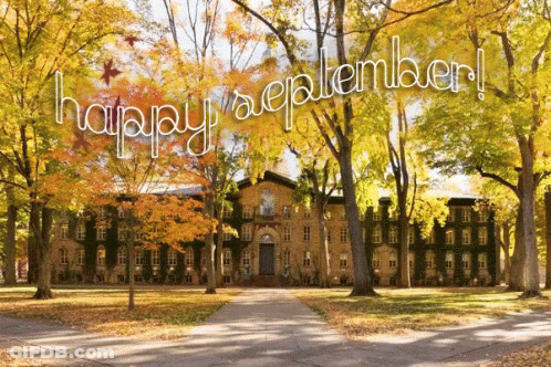College Campus Happy September GIF