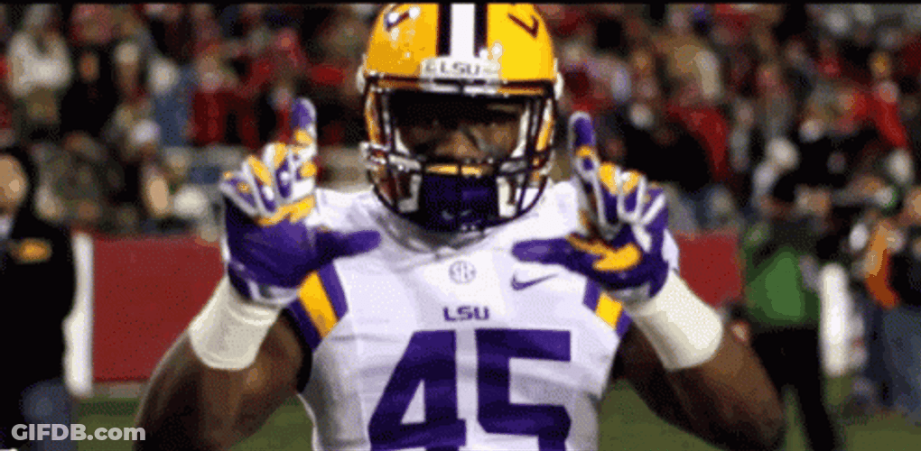 College Football LSU Loser Sign GIF