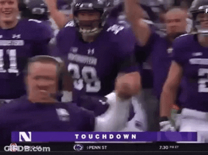 College Football Pat Fitzgerald Coach GIF
