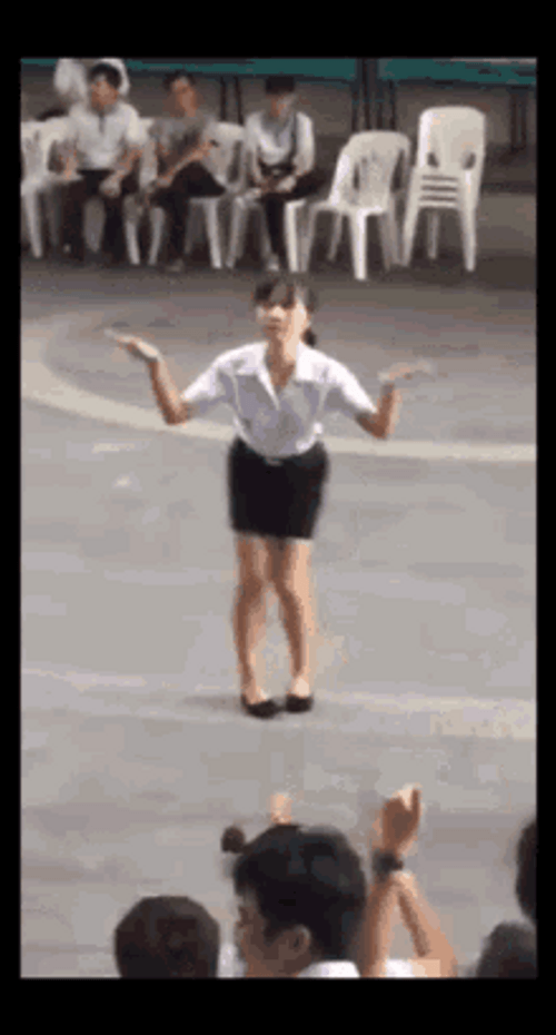 College Girl Funny Dance GIF
