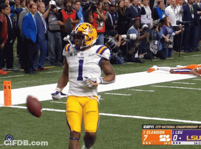 College Ja'Marr Chase Football Player GIF