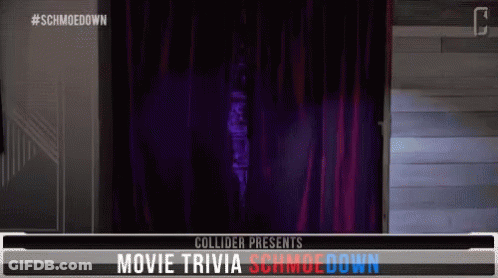 Collider Presents Movie Trivia Schmoedown With Purple Curtain GIF