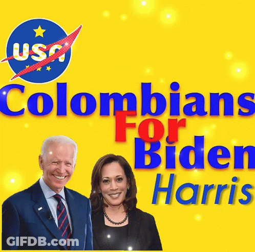 Colombians For Biden Harris Poster GIF