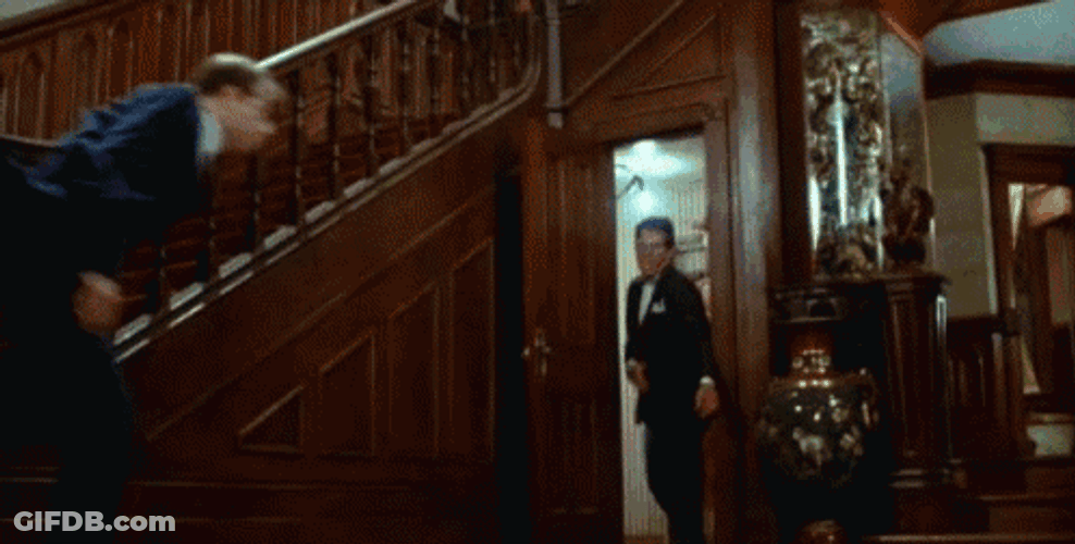 Colonel Mustard Bumping Mishap Clue GIF