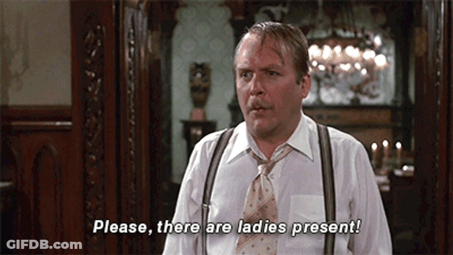 Colonel Mustard Martin Mull Begging Clue GIF