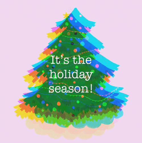 Color Changing Animated Christmas Tree GIF