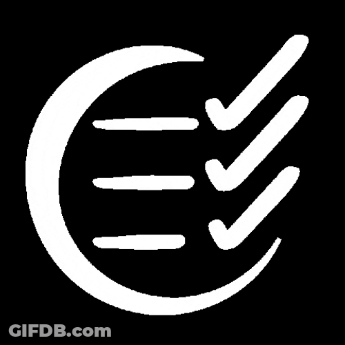 Color Changing Circular Checklist GIF